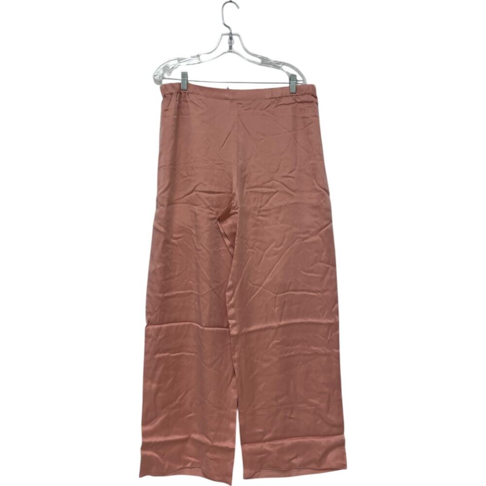 Haven Well Within Pull On Wide Leg Pants Womens Size L Pink Elastic Waist NWT